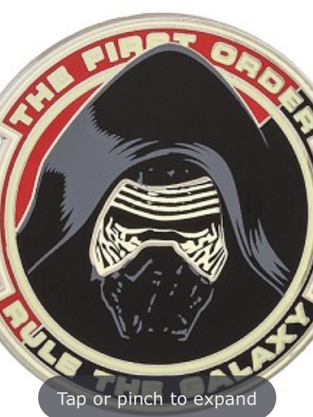 Disney Kylo Ren Enamel Pin — Black, Red, Cream